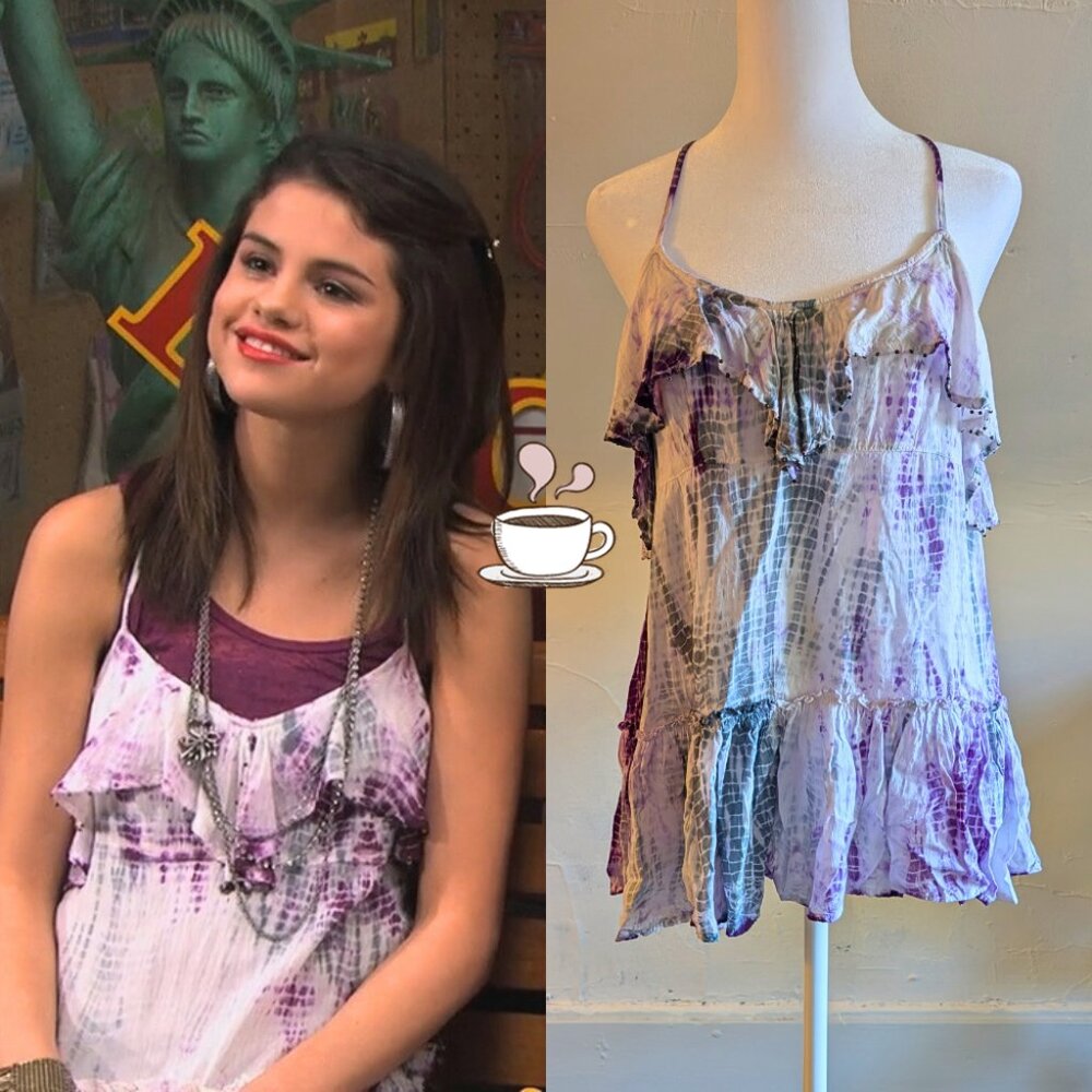 free people tye dye purple tank ASO alex russo wizards of waverly place (small)
